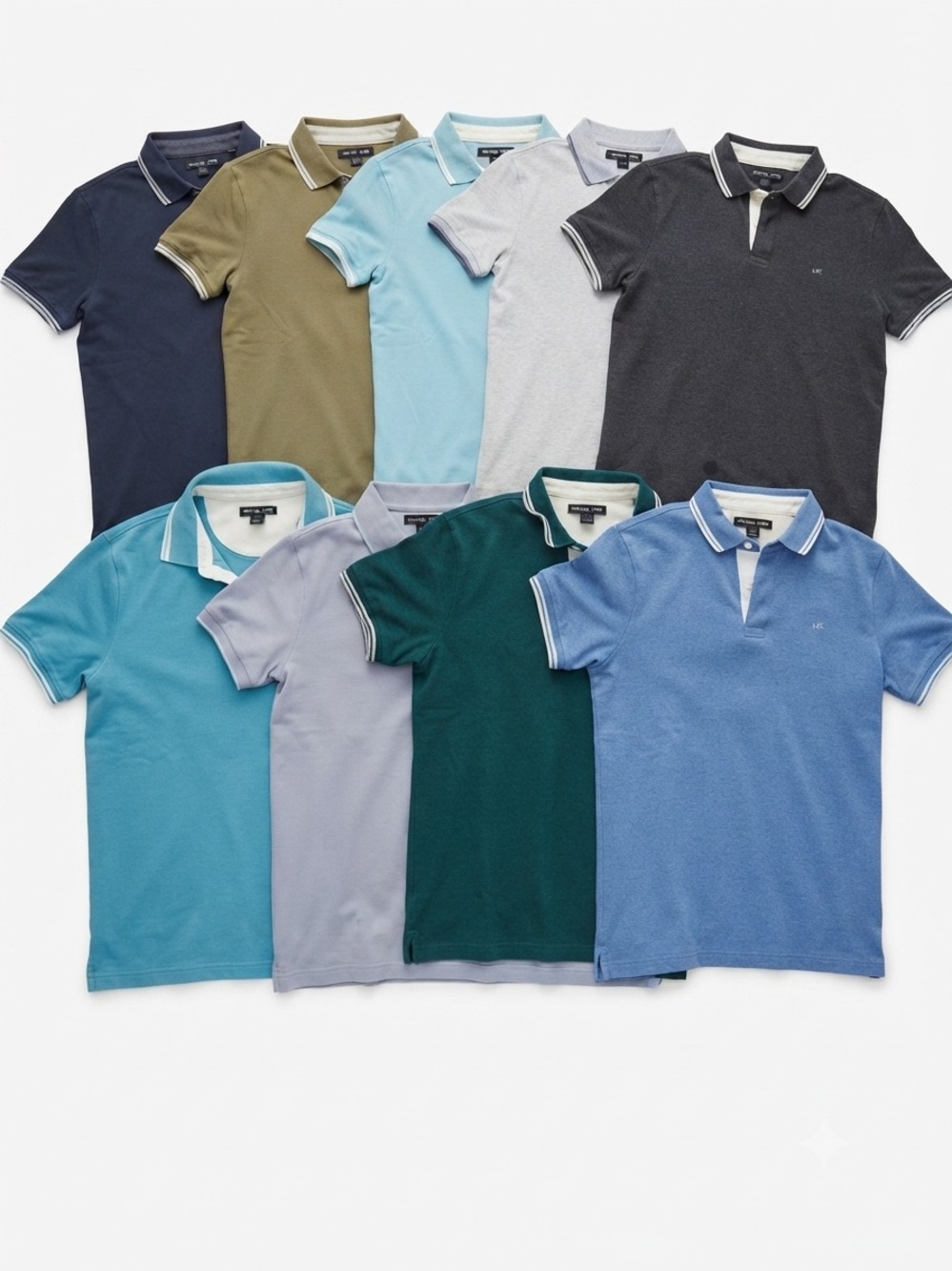 Michael Kors Tommy Hilfiger Polo Shirt Lot M L Men Casual Designer Preppy Golf